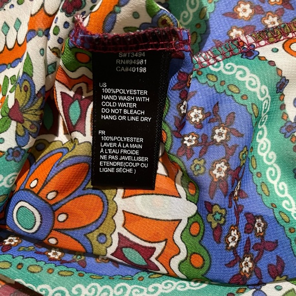 Boho floral patterned blouse - Picture 3 of 3